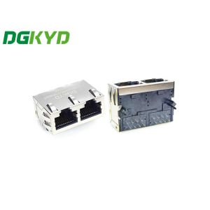 Double Port 100M Integrated Rj45 Transformer 8Pin RJ45 Network Interface