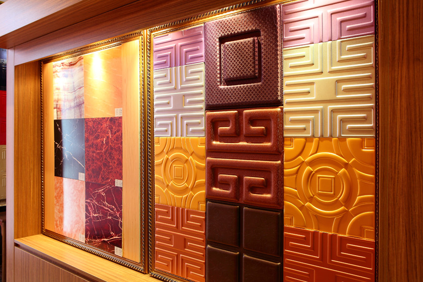Fireproof Fiberboard Wall Panels Formaldehyde - Free Good Sound Absorption