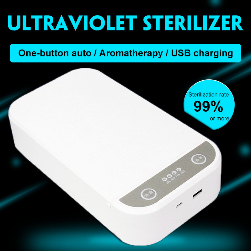 Wireless Power Bank Smartphone Uv Sanitizer With Aromatherapy FCC Certificate