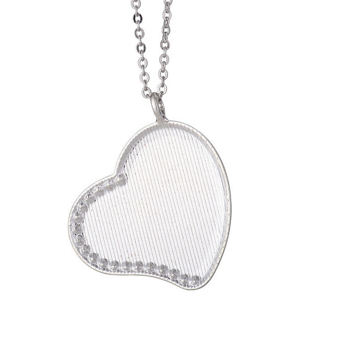 Sublimation Blank Necklace With Diamond Personalized Sublimation Blanks