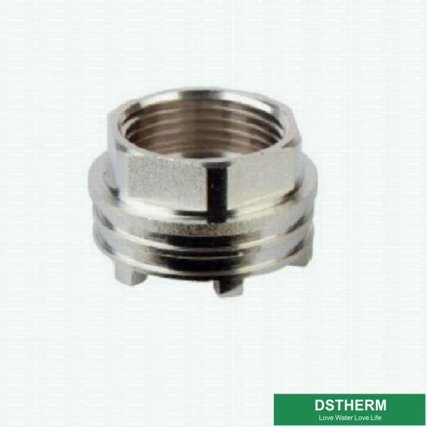 Ppr Female Brass Inserts Lighter Weight Customized Designs Shinning Nickel