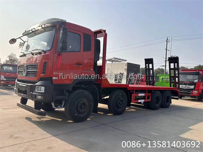 China 30ton Large Flat Bed Recovery Truck Dongfeng 8x4 Flatbed Tow Truck