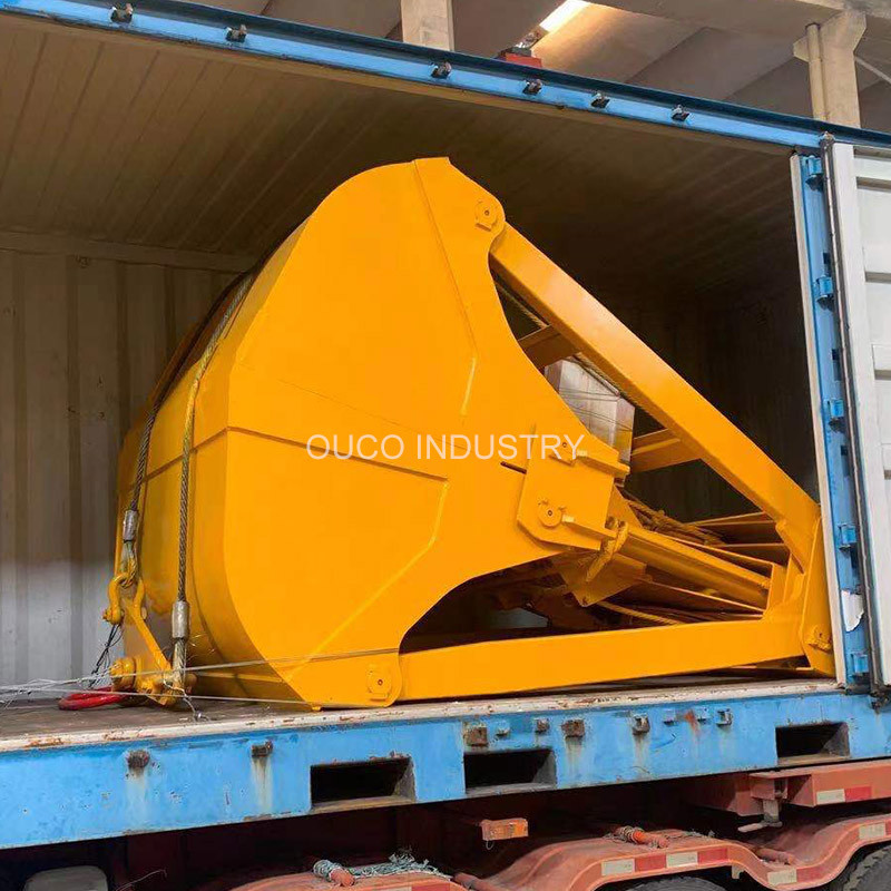 3 Cbm 2 Rope Coal Mechanical Grab Bucket Clamshell Hydraulic For Overhead Crane