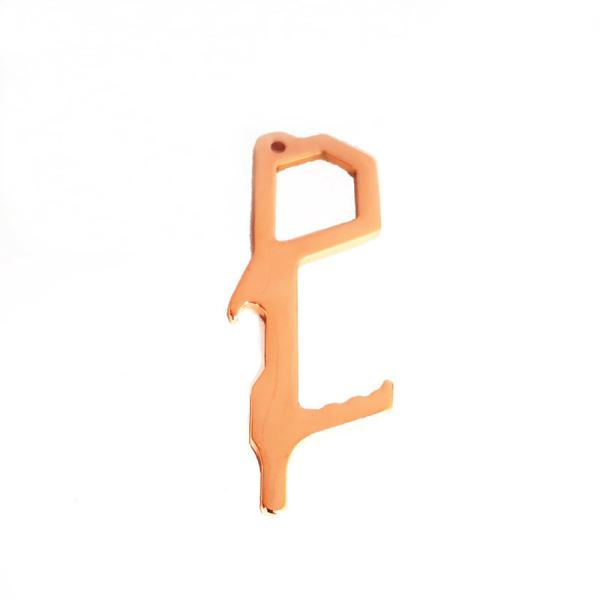 Multi Functional Metal Bottle Openers Copper Finish Zinc Alloy Diecasting Bottle