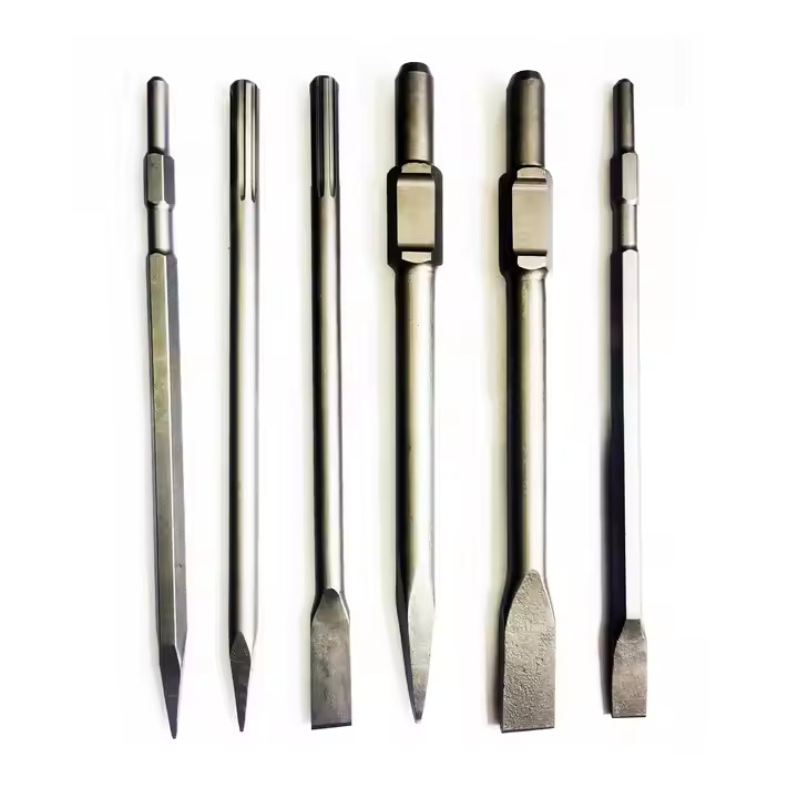 Grey Alloy Tile Chisel Bit Chisel Drill Bit Set For Cutting Engraving Trimming