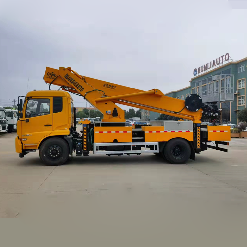 Dongfeng Kingrun Double Row Telescopic Arm Lift Up Aerial Work Truck 45 Meter