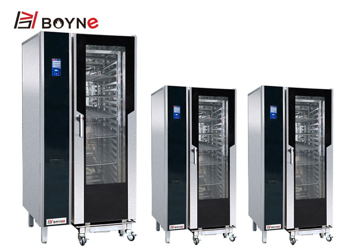 4 Trays Commercial Kitchen Cooking Equipment Combi Oven 2 Doors Double Lock