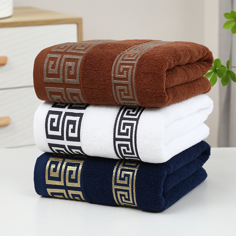 End 100% Cotton Bath Towel Set Custom Logo Hotel Pool Travel Solid Color Perfect Gift