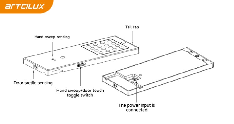 Modern Spliced Under Cabinet Light Panel For Indoor Home Furnishing