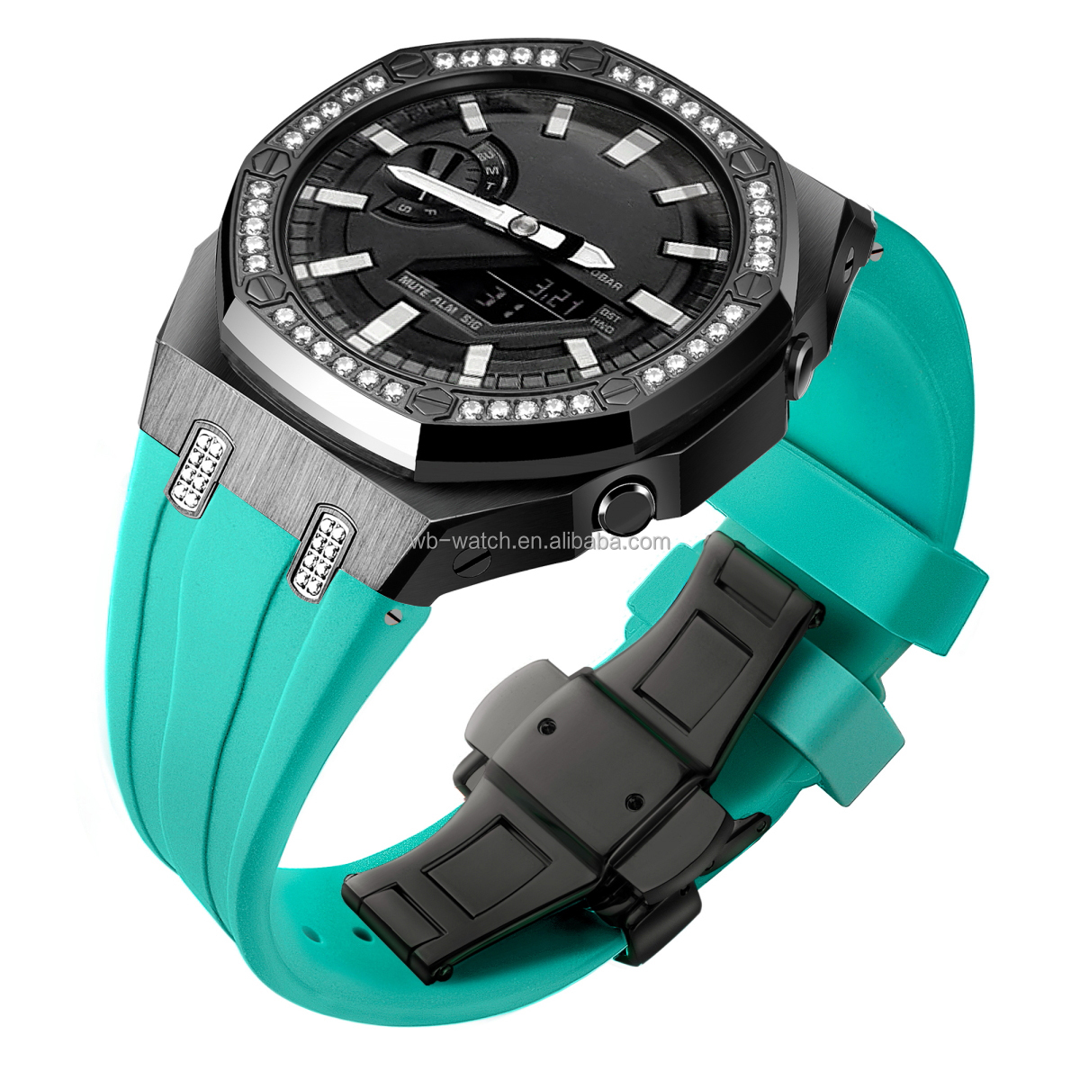 Casio Ga2100 G Shock Watch With Customized Stainless Steel Band And Case
