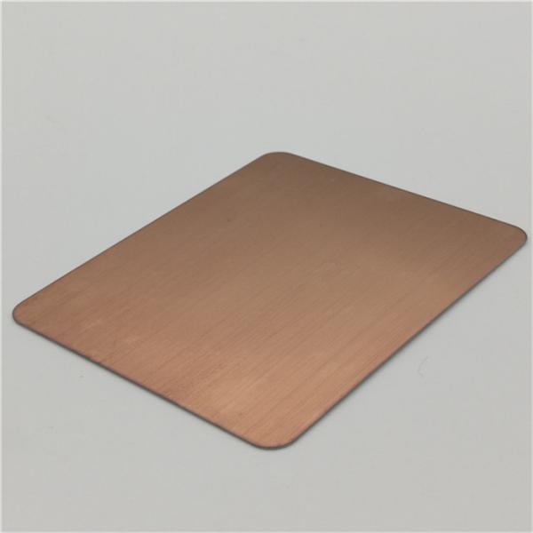 hot sale stainless steel bronze color finish mirror or brushed 304 316 grade