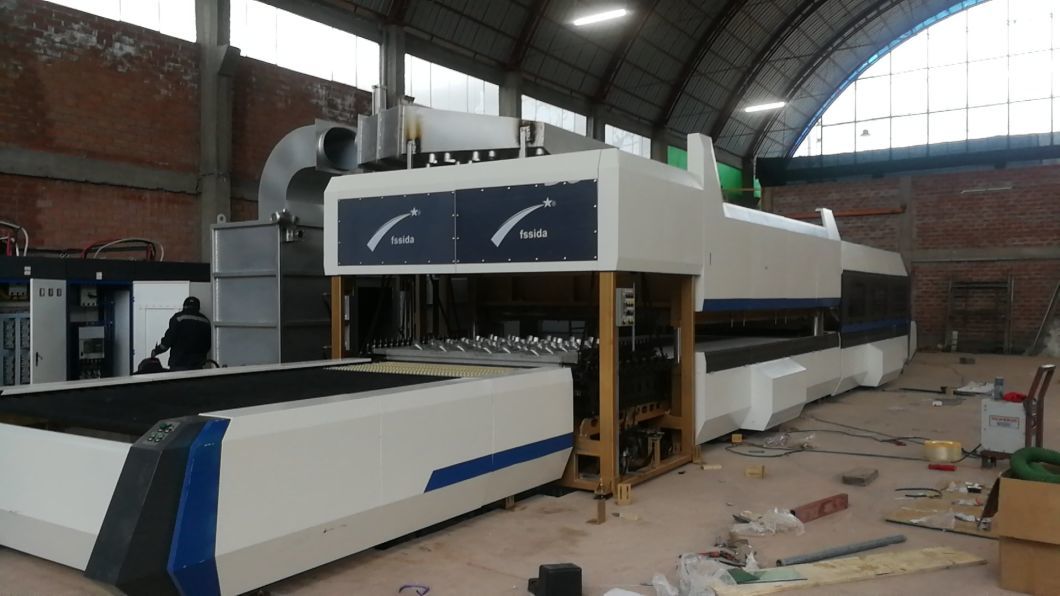 New Condition Glass Tempering Furnace on Making Tempered Safety Glass Machine