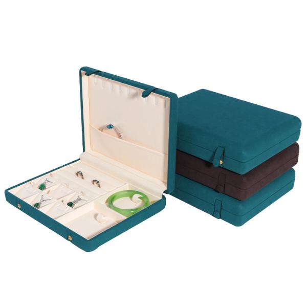 Leather Jewelry Box for Elegant and Secure Storage of Necklace Bracelet Earrings
