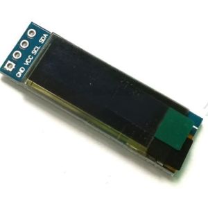 0.91 Inch PMOLED Display Module With PCBA 128X32 Resolution 120c/d IIC Interface