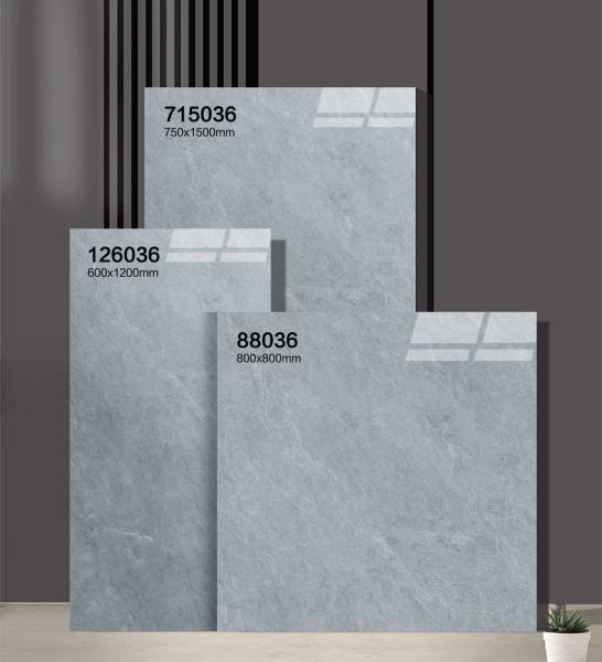 Elegant Durable 750x1500mm Polished Glazed Porcelain Tiles And Indoor Floor Anti