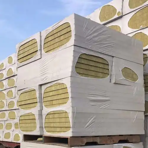 Rough Rock Wool Rigid Insulation Panels with Hydrophobic Electrical Insulation