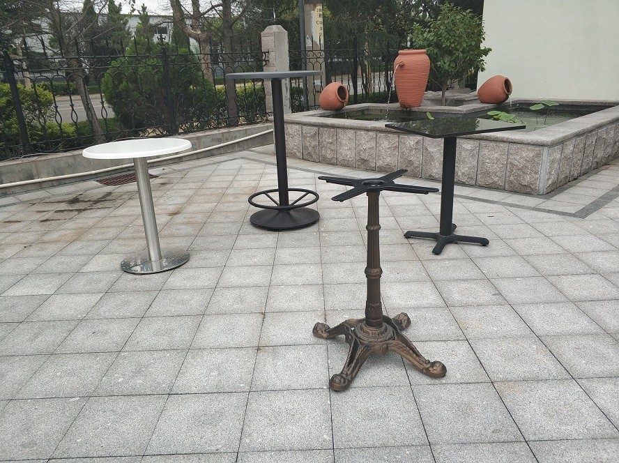 28"/41" Height Chrome Dining Table Legs Mirror Colour For Coffee Table Bar Table
