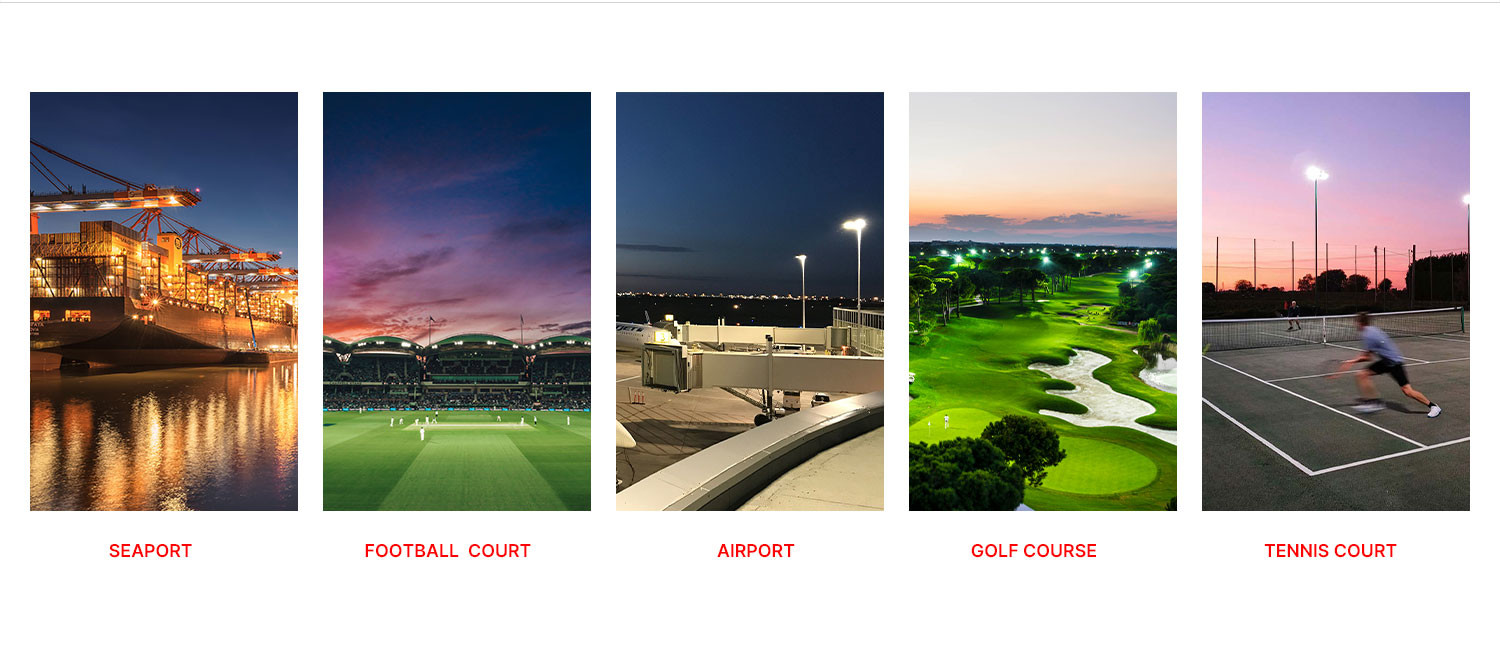 3000k Led Sports Field Lights High Performance High Lumens