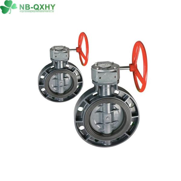 Economic Plastic PVC Gear Butterfly Valve Customized Request and Structure