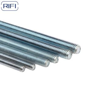 electro galvanized All Threaded Rods Zinc Plated 3/8" To 3/4" M6 To M18 12FT