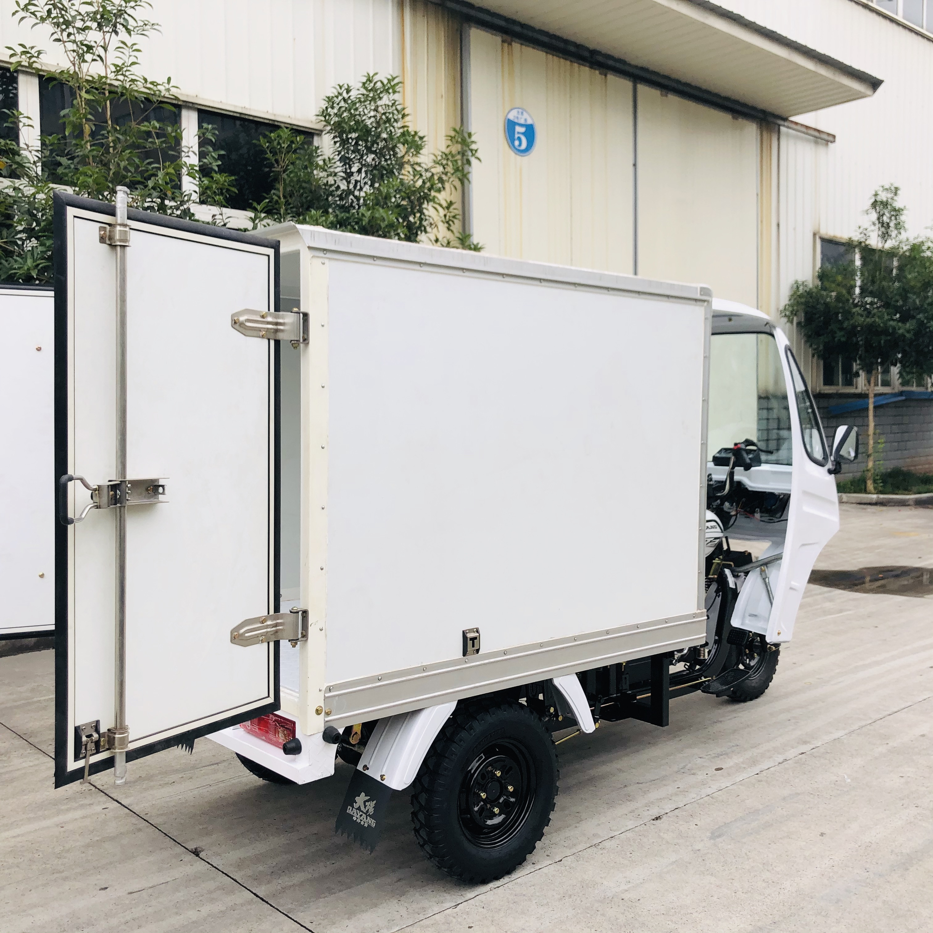 DAYANG Closed Body Express Cargo Tricycle AIR-cooling Engine 4.5 inch for B2B Shipping