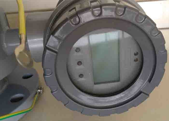 100 C Magnetic Water Flow Meter , Hard Rubber Lining Liquid Flow Meter In Stp