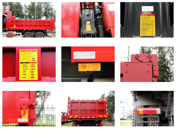 3825 + 1350mm Wheel Base Heavy Duty Truck Trailers / Dump Truck Sinotruk Howo 6x4