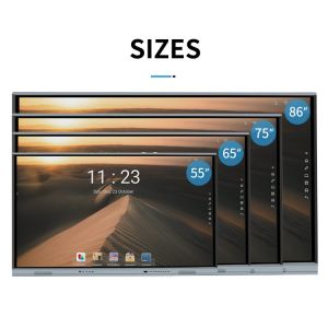 TFT LED 75'' Interactive Touch Screen Monitor Android 11 With AIO PC, IR Tec,