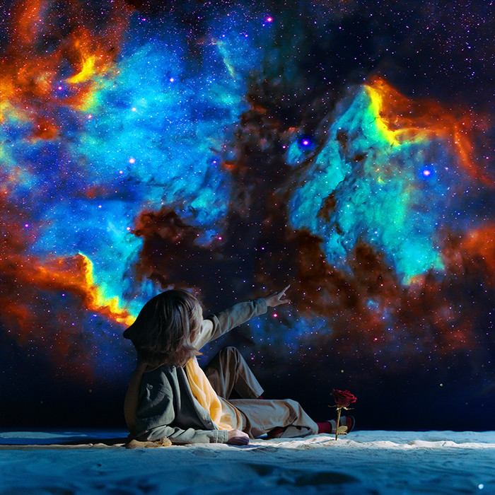 FCC Starry Sky Home Planetarium Light Projector Rotatable Multiscene