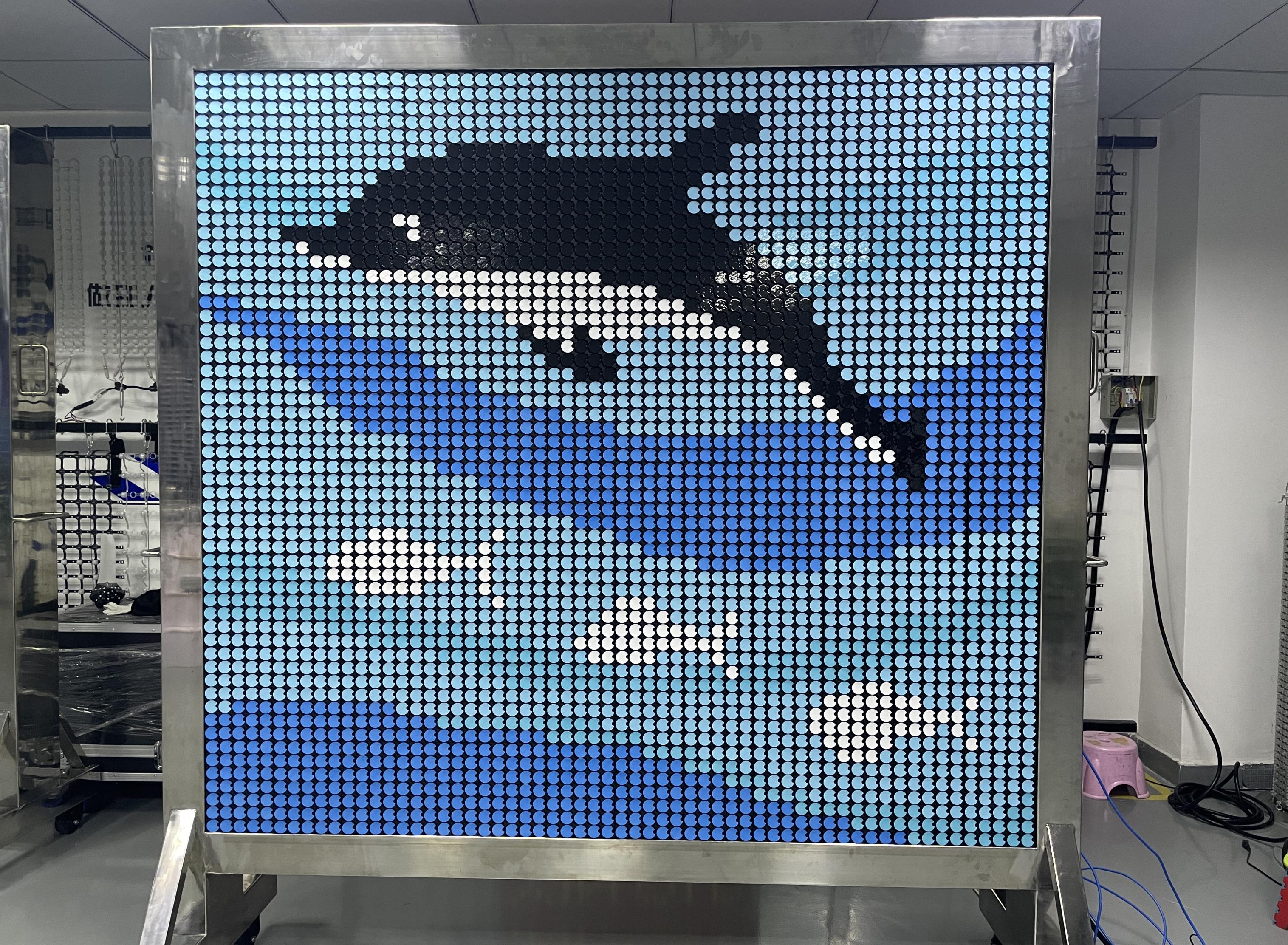 30mm 5X7 Flip Disc Display Full Color Digital Screen For Advertising Indoor