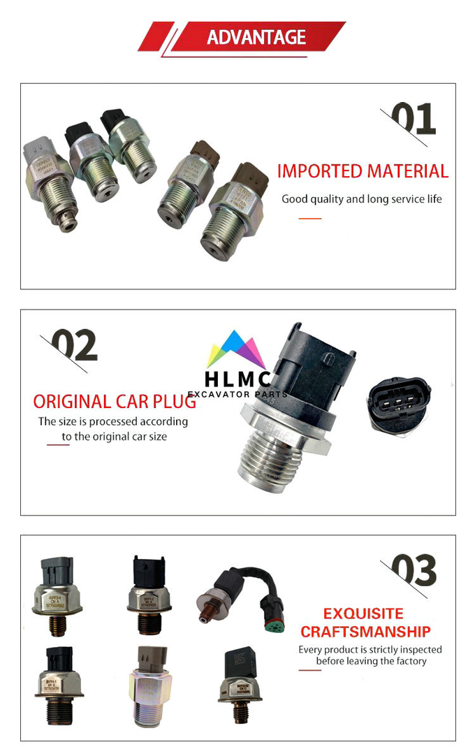 320-3064 C01 5PP4-18 3203064 NEW Fuel Pressure Sensor Excavator 320C 312D Sensata
