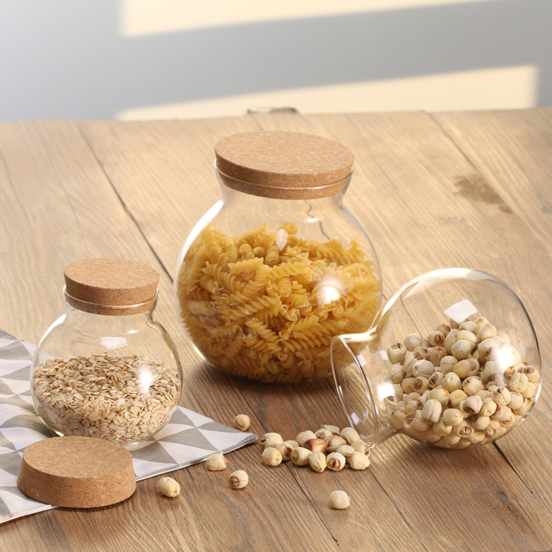 SGS Lead Free Borosilicate Glass Wide Mouth Storage Jars
