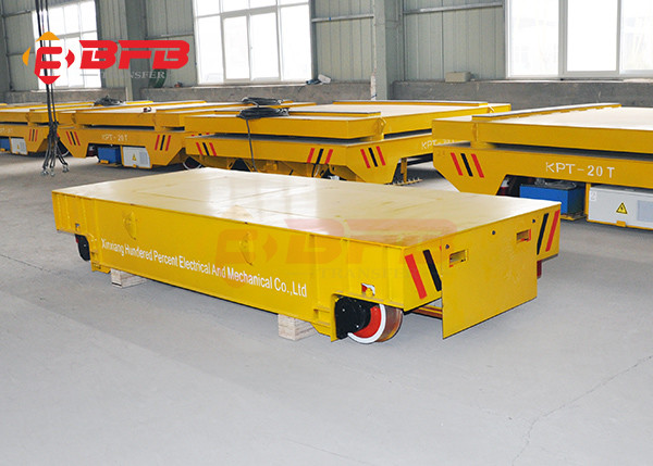 Unlimited Distance Steel Rail Transfer Cart , Research Battery Powered Heavy Duty Cart