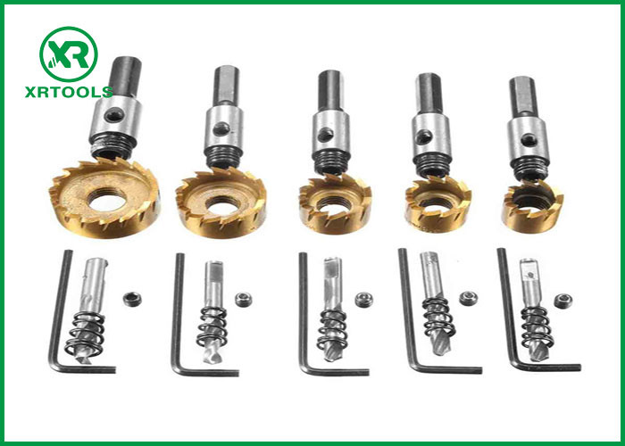 TIN Coated M2 / 4341 HSS Hole Saw , Fully Ground Core Drill Bit Hole Saw Cutter