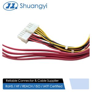 China Multi-Drop SATA Power Data Connector Cable Harness – 24Pin PCB Connector to 5×22Pin Serial ATA on sale