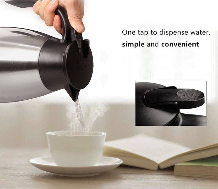 Leak Proof Stainless Steel 68 Ounce Vacuum Insulated Teapot