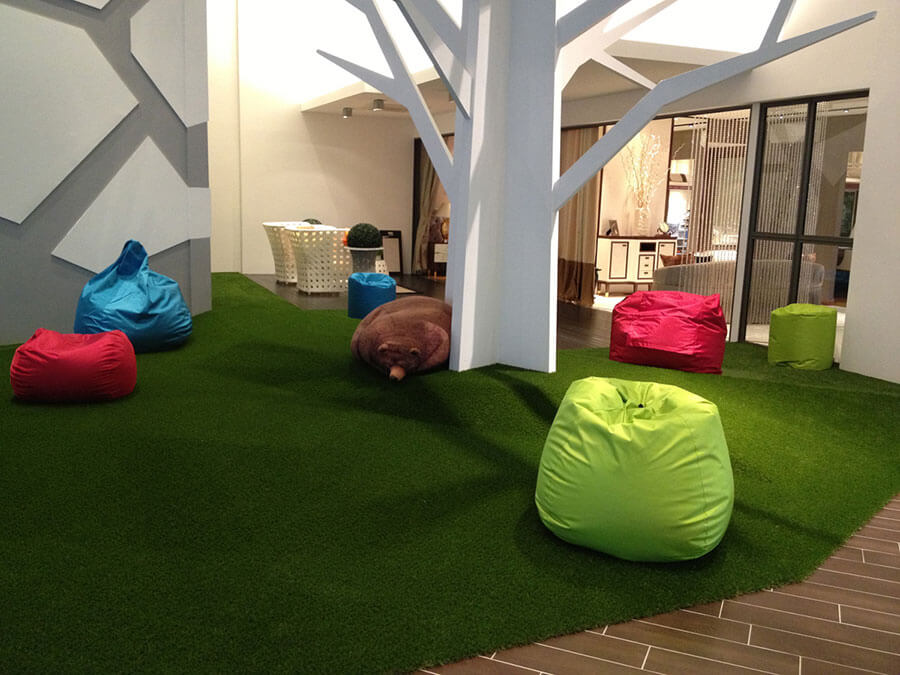 Soft PE PP Outdoor Fake Grass For Yard Free Sample Customized Acceptale