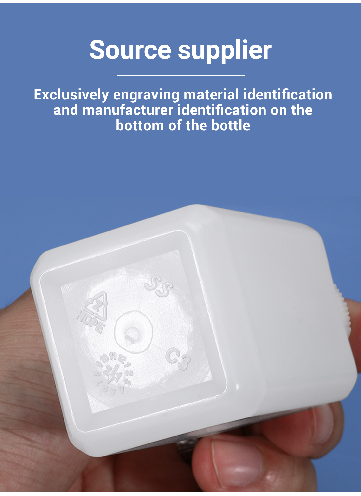 250ml HDPE Plastic Bottles for Chemical Detergent and Pesticide Seal The Square Bottle