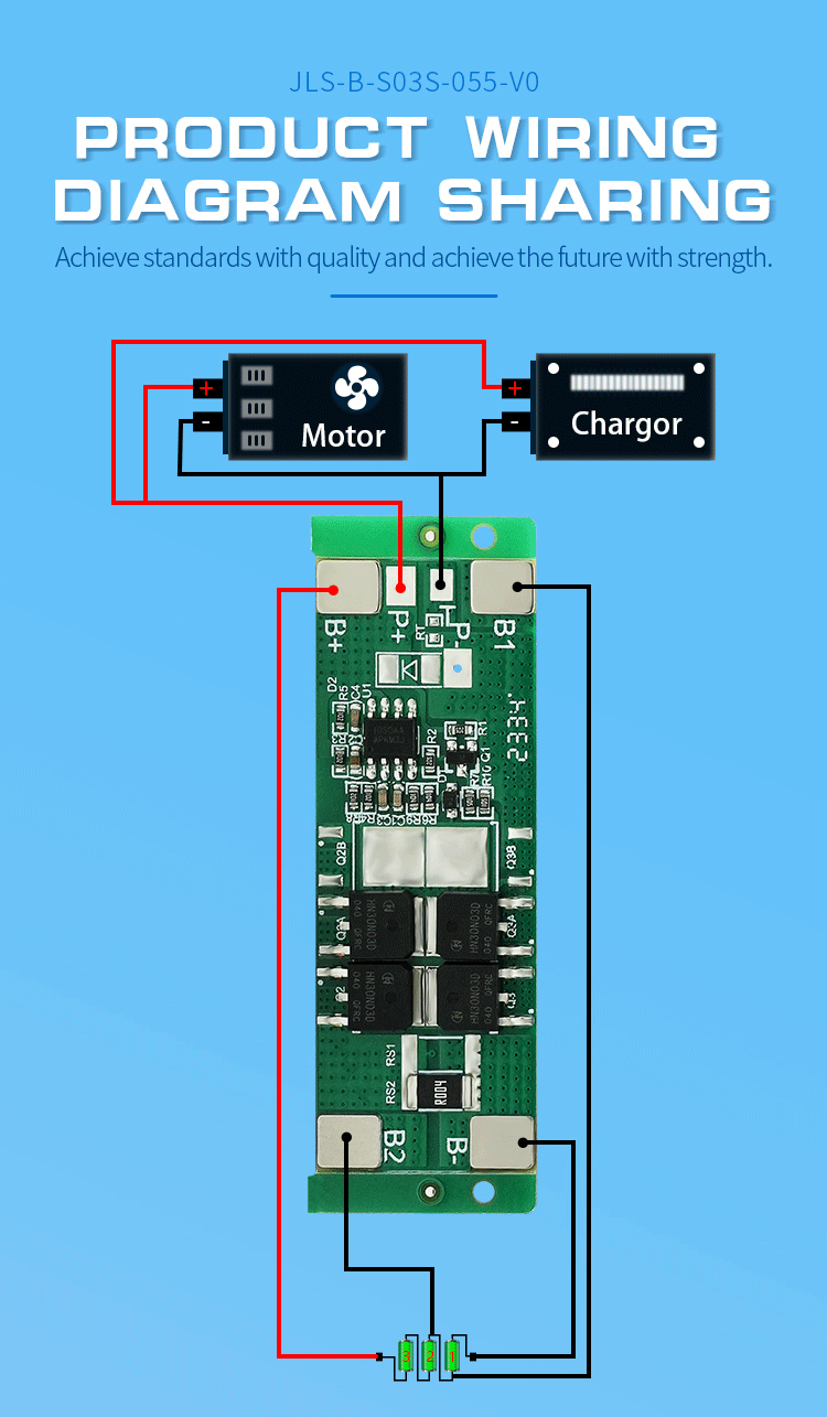 3S 15A Li Ion LFP Battery Management System , BMS For Lithium Ion Battery Packs
