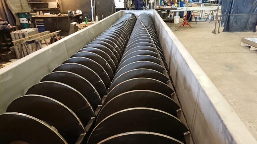 Interlayer Cooled Twister Screw Conveyor