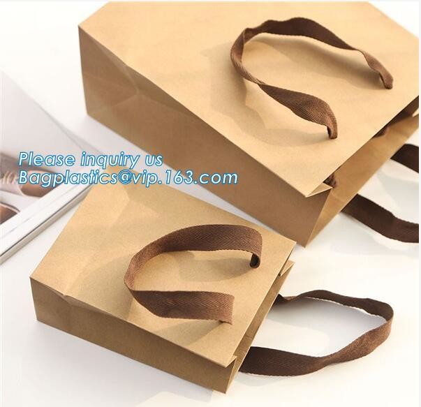 Luxury Rope Handle Laminated Paper Carrier Bags,brand Luxury laminated manila carrier paper hand bag, bagplastics, bagea