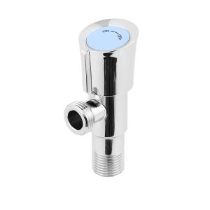 Quarter Turn SS201 Plating Angle Valve For Lavatory 1/2"X1/2" Angle Stop Valve