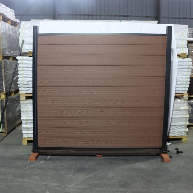 1.8m X 1.8m Wpc Fence Panels Embossed Co - Extrusion Outdoor Home Boards