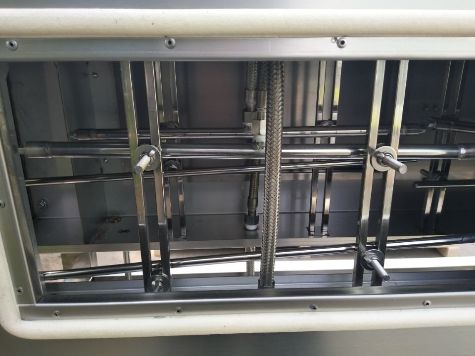 Newest factory produce steam bottle tunnel/semi automatic labeling machine