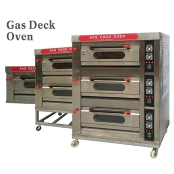 2 Trays Stainless Steel Gas/Electric Deck Oven for Domestic Village Active