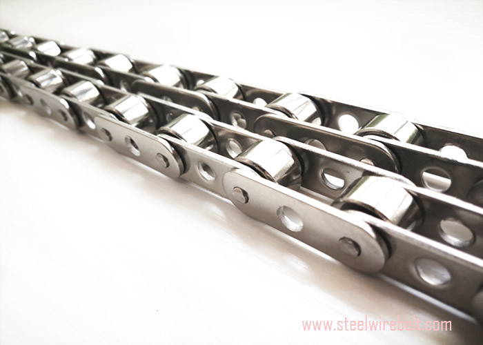 Duplex SUS201 Conveyor Roller Chain 25.4mm Pitch Industrial Transmission