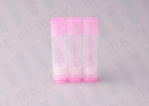  Pink 5g  Lip Balm Tubes / Plastic Lip Gloss Tubes BPA Free And Clean Manufactures