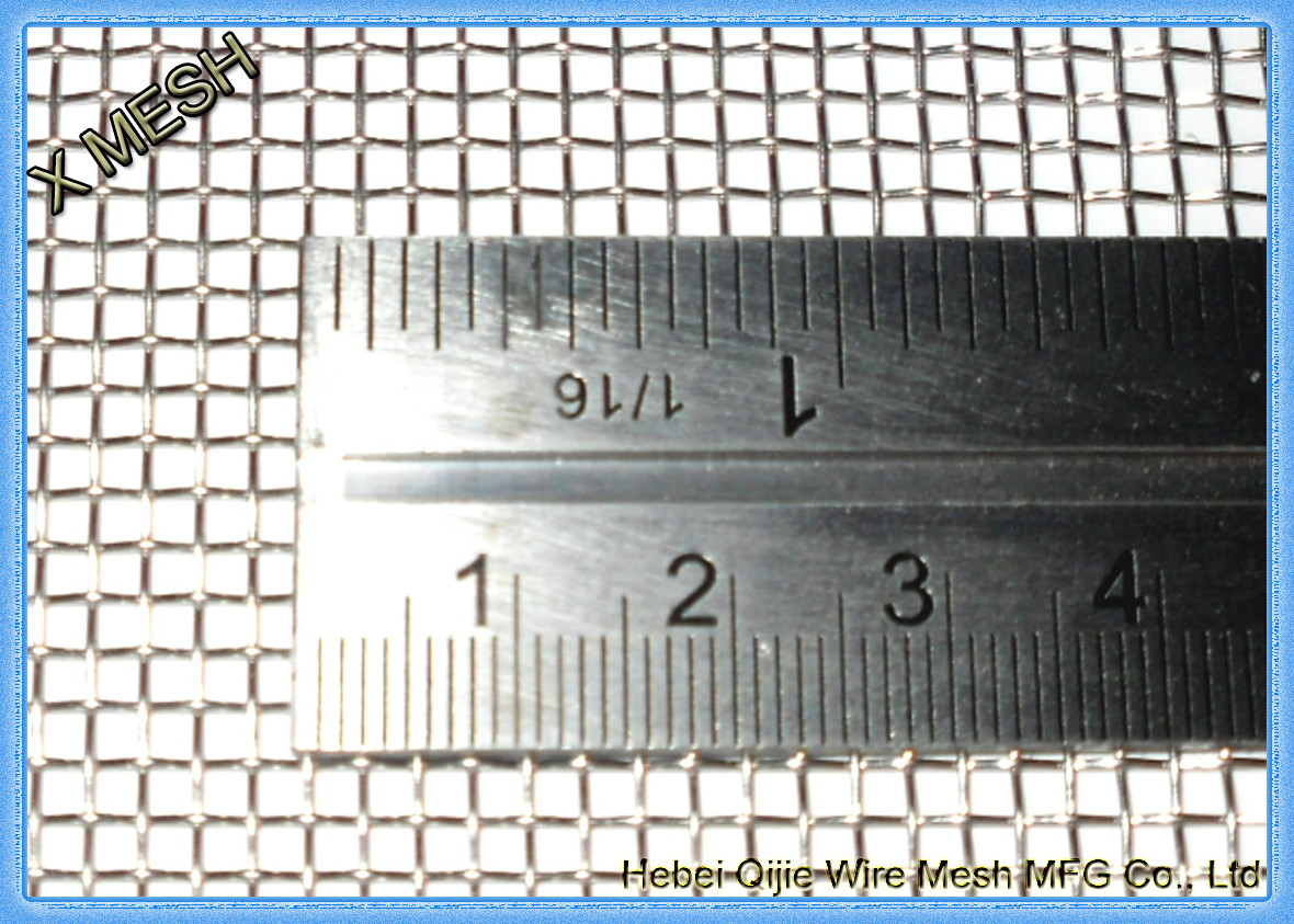 Silver Color SS 304 Stainless Steel Woven Wire Mesh For Industrial Fields