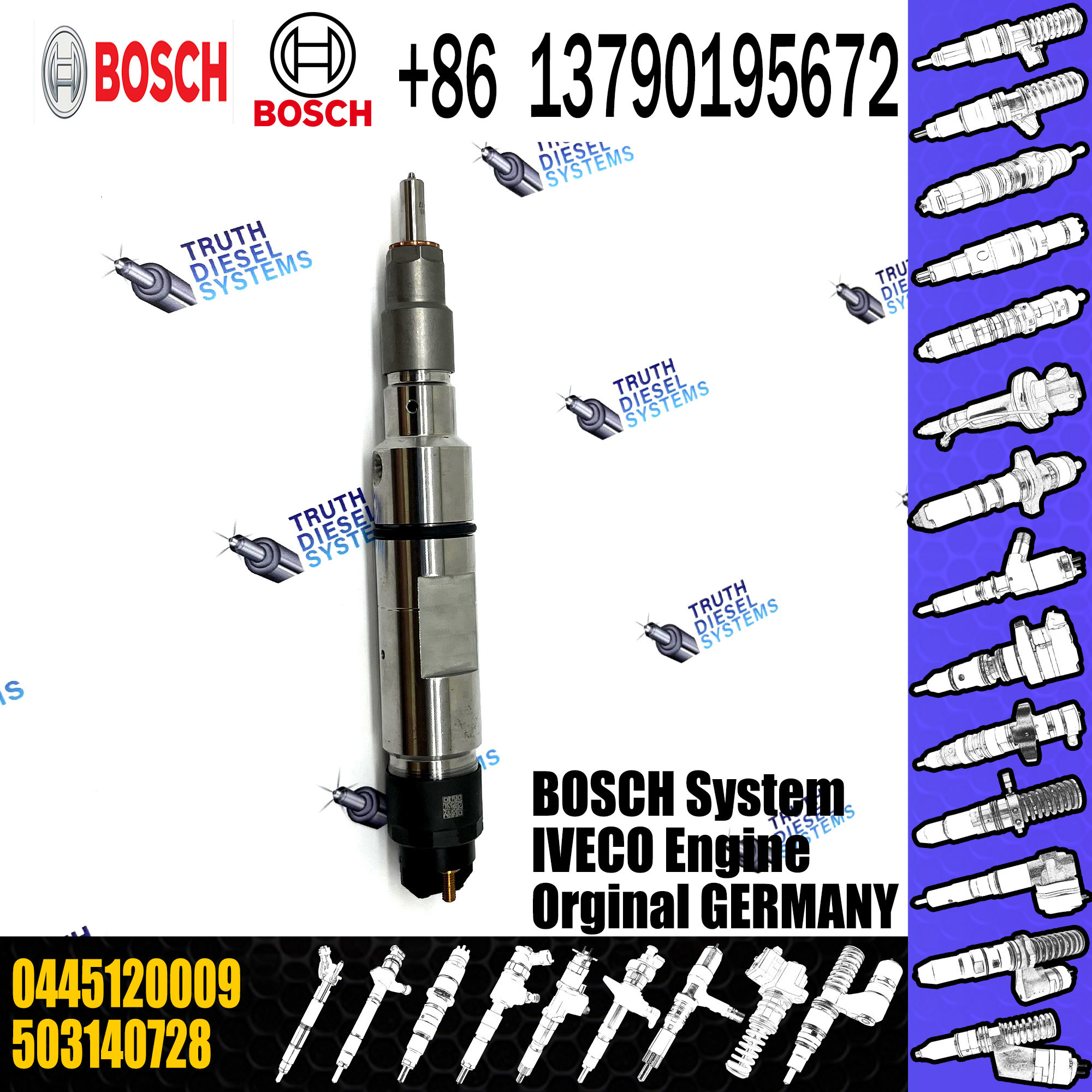 0445120009 Diesel fuel fuel 0445120009 injectors for automotive engine parts 0445120009
