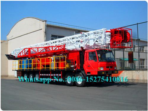 Red Pile Drilling Machine Water Well Drilling Truck ZJ10 / 900CZ 1000m Drilling